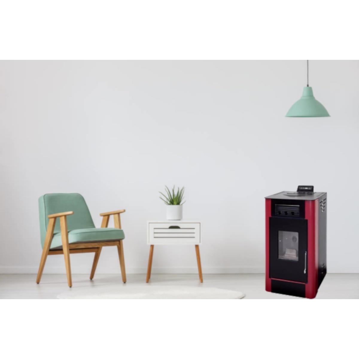 Estufa Pellets King 10 kW Negro-3