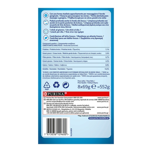 DENTALIFE snack dental para perros tamaño mediano 5 unidades 28 g 2
