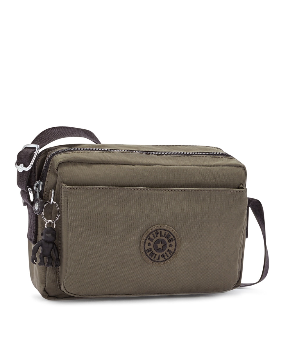 Mala Cruzada Média Versátil com Correia Ajustável para o Ombro Verde-militar-4