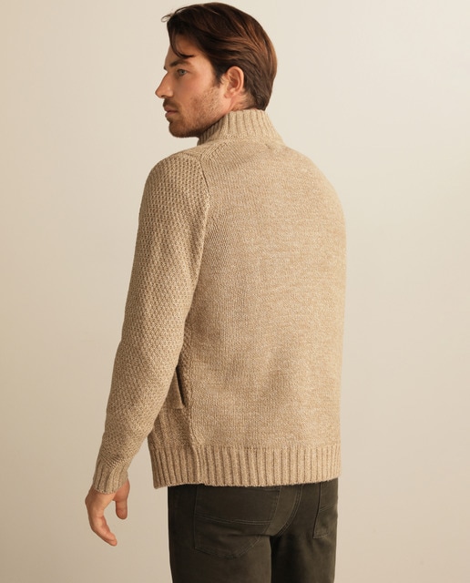 Chaqueta de punto de hombre beige con cremallera · Dustin · El Corte Inglés Chaqueta de punto de hombre beige con cremallera · Dustin · El Corte Inglés