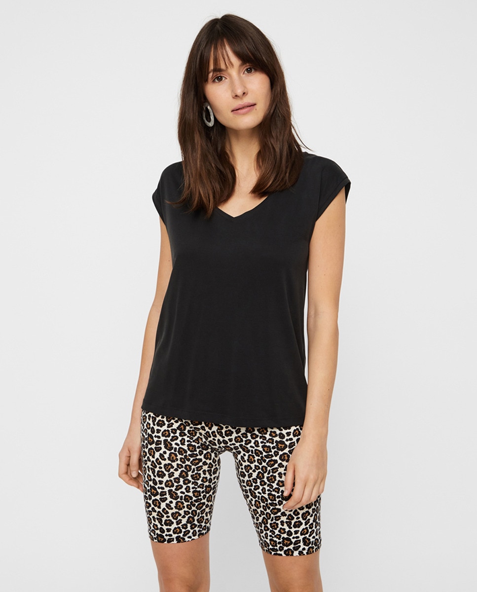 Tshirt basique modal manches courtes