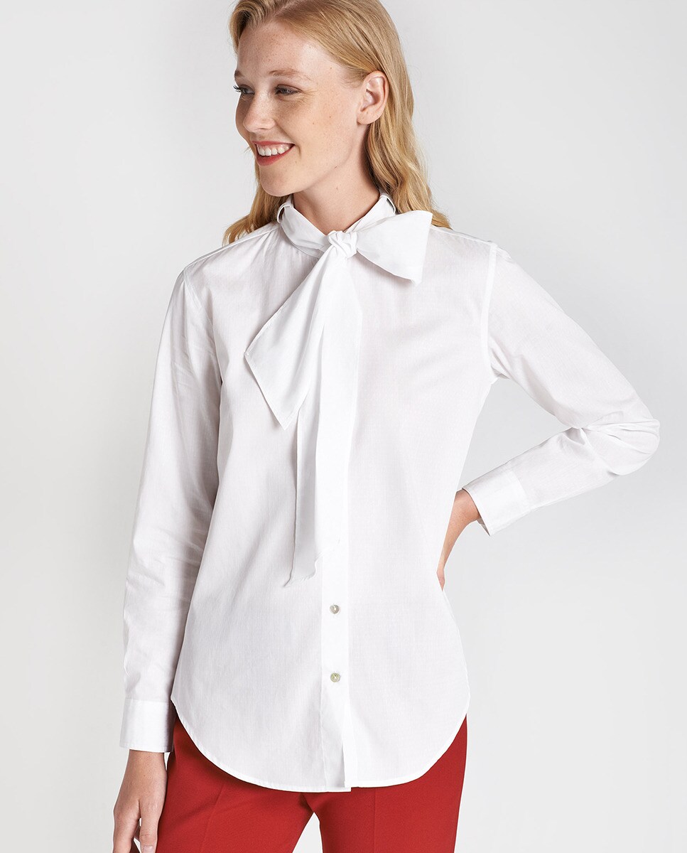 Roberto Verino - Camisa De Mujer Con Lazada