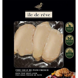 escalope de foie gras de pato fresco estuche 100 g - Ile De Reve
