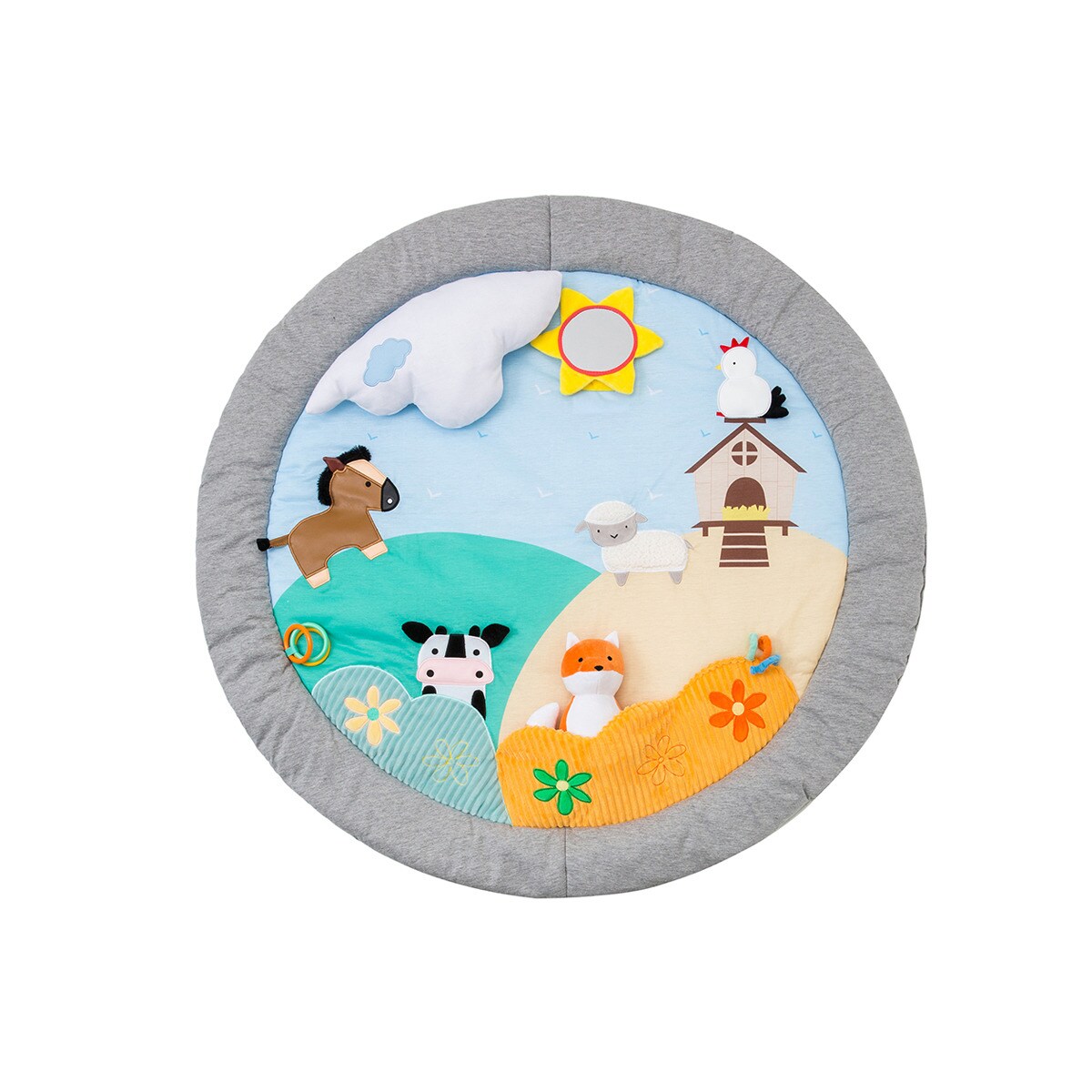 BabyTOlove - Alfombra De Juego Infantil Baby To Love Playmat Farm Multicolor