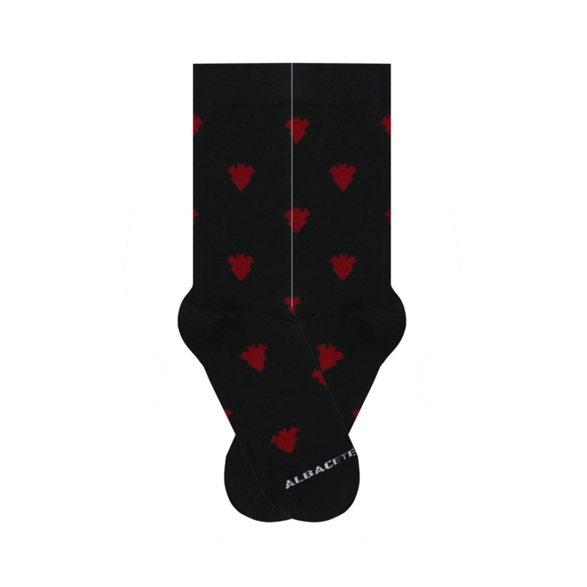 Calcetines Albacete Balompié Pepe Pinreles Logo Negro 2