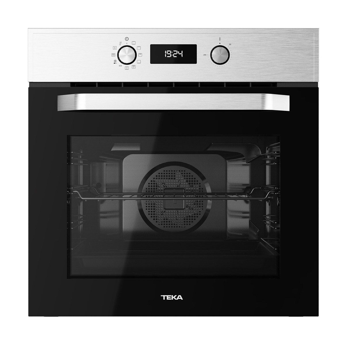 Forno Multifunções Teka HCB 6535 P INOX Dual Clean Pirólise + Hydroclean® PRO, e de 70 Litros - Inox e Preto Inox-1