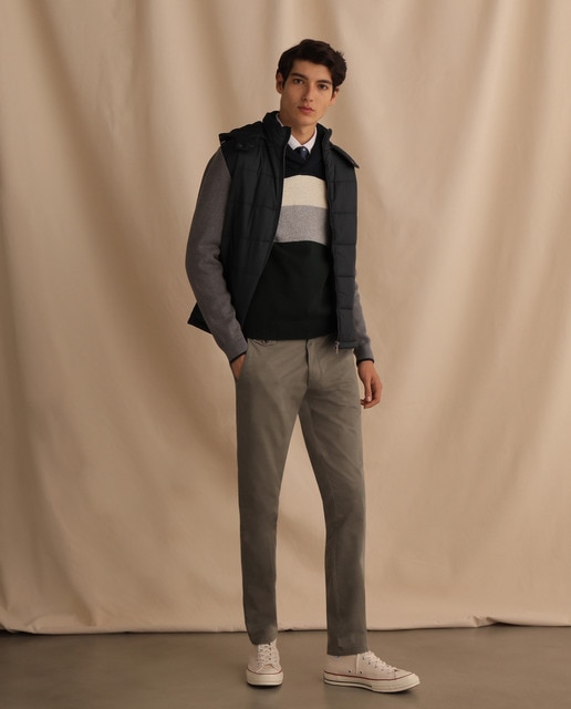 Cazadora de hombre azul marino combinada · Studio Classics · El Corte Inglés