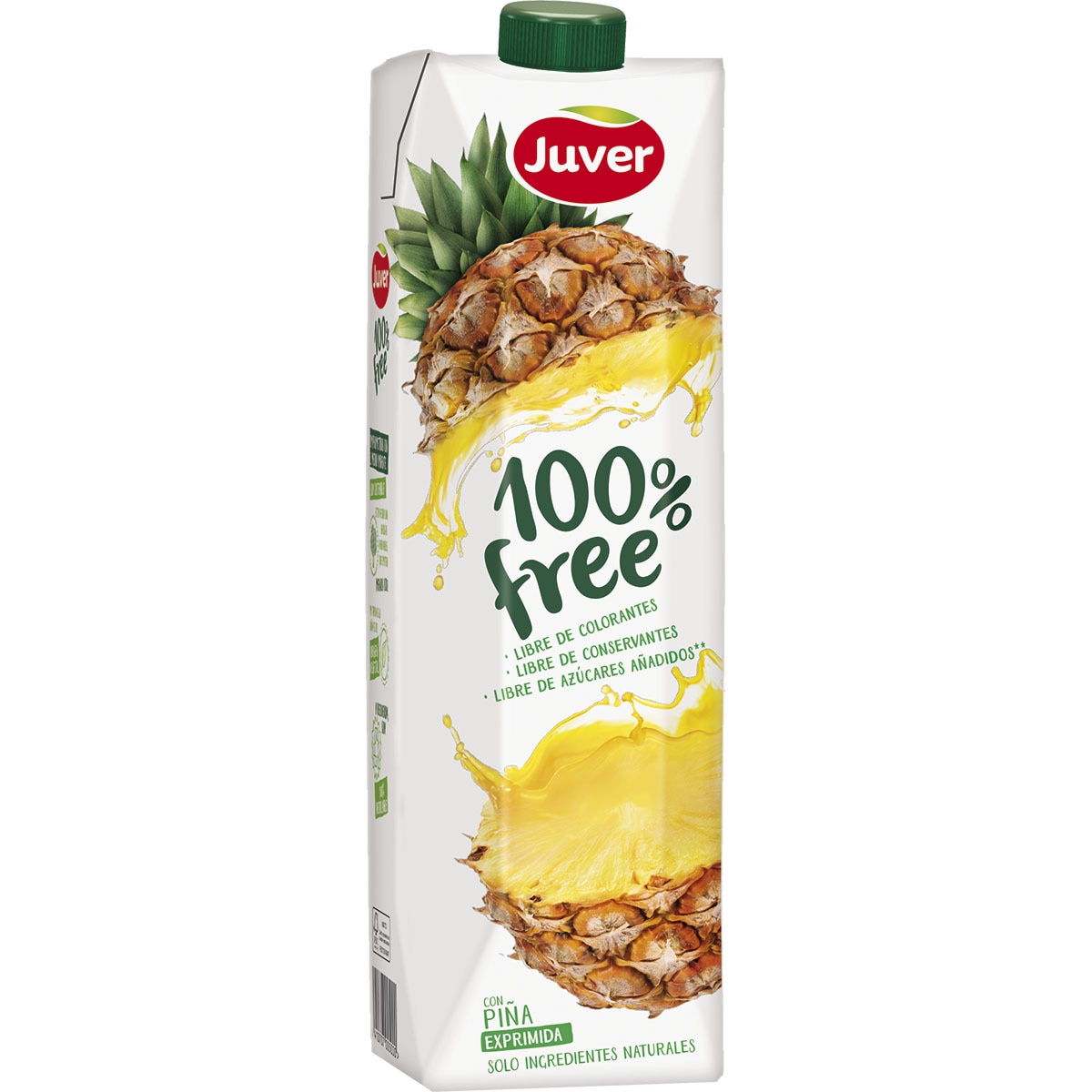 bebida de zumo de piña  a partir de concentrado sin azúcares añadidos brik 1 l