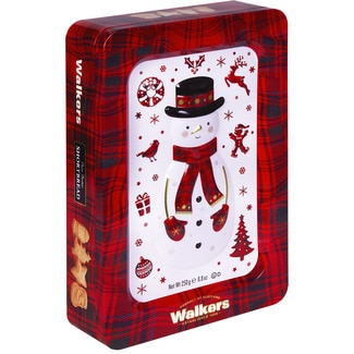 galletas de mantequilla con diseños de navidad lata 250 g - Walkers