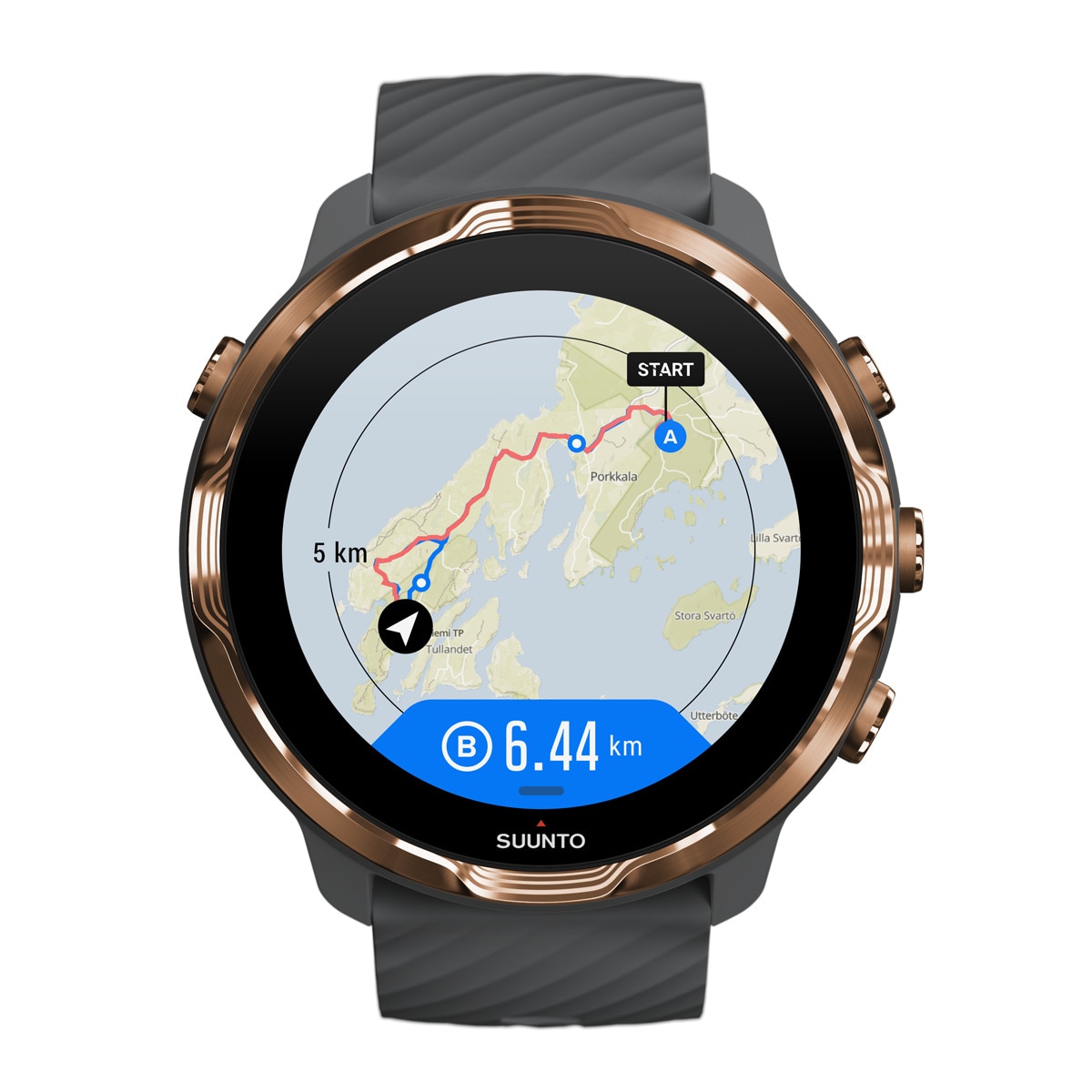 Relógio Desportivo com GPS 7 Cinzento / Dourado-13