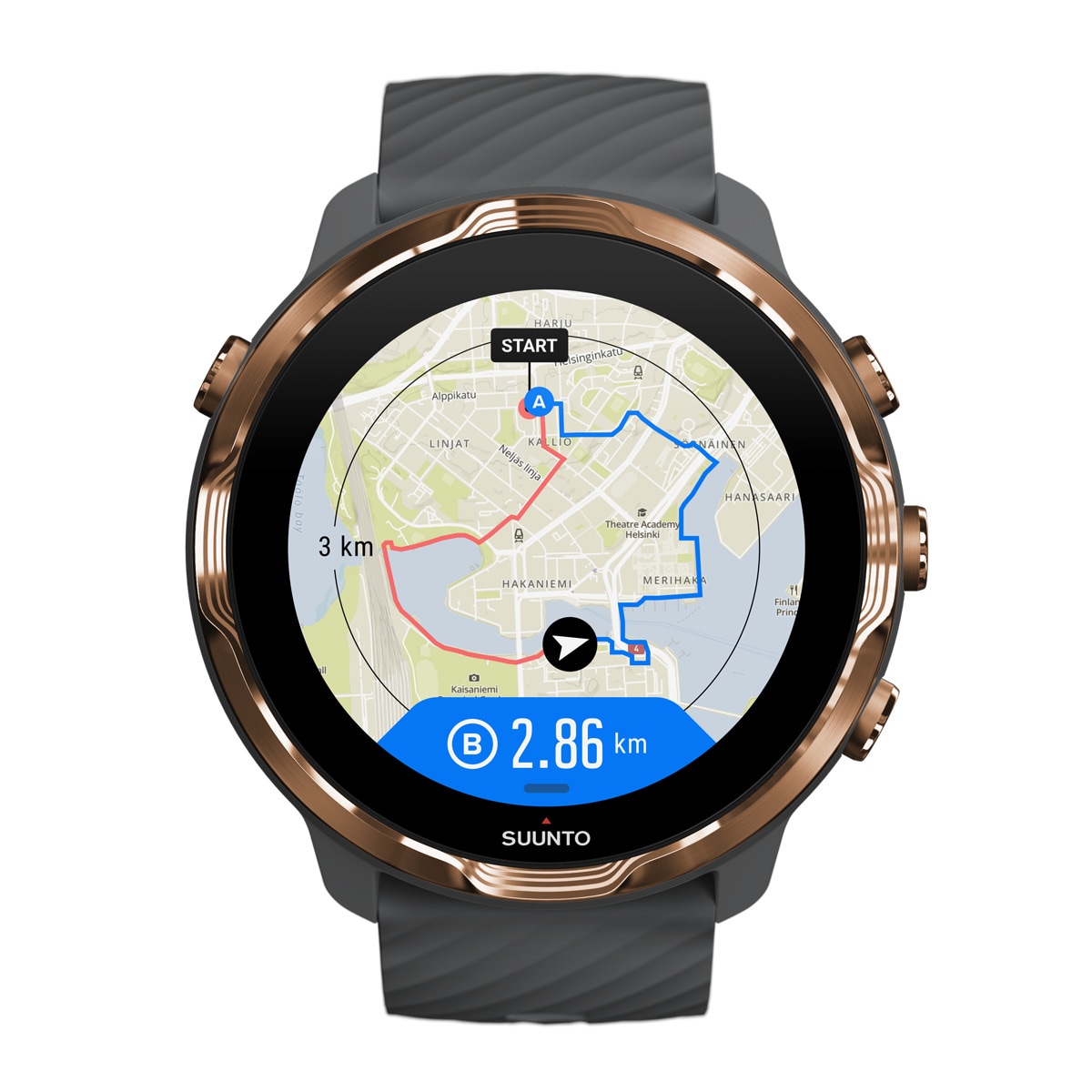 Relógio Desportivo com GPS 7 Cinzento / Dourado-21