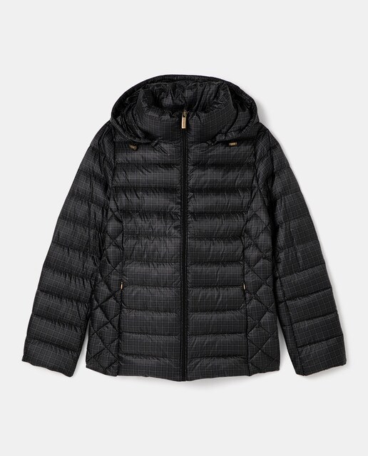 Plumífero corto de mujer con estampado de cuadros · Lloyd's · El Corte