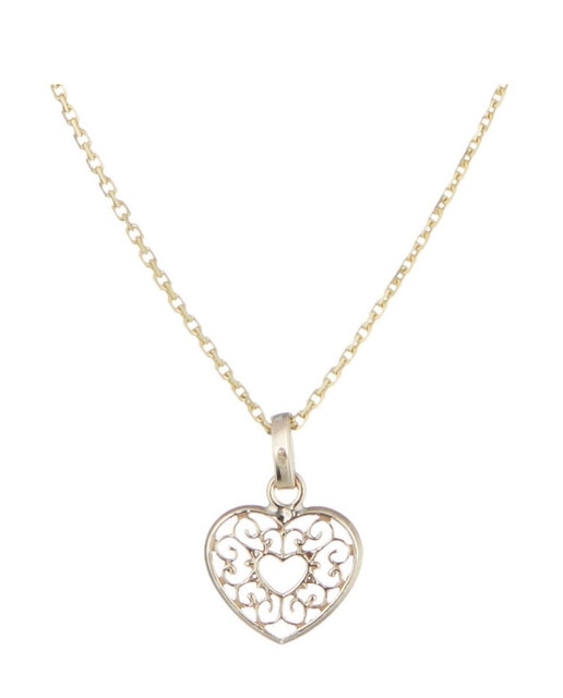Imagen 0 de Colgante "C?urs arabesque" Or Jaune 375/1000