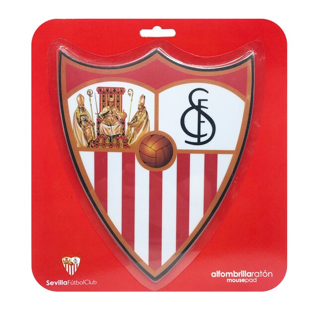 Imagem 0 de Tapete de rato Sevilla Fútbol Club em forma de escudo