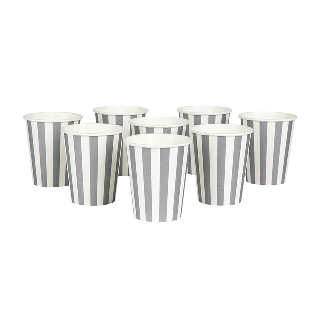 Imagen 0 de Set 8 vasos desechables Rayas El Corte Inglés