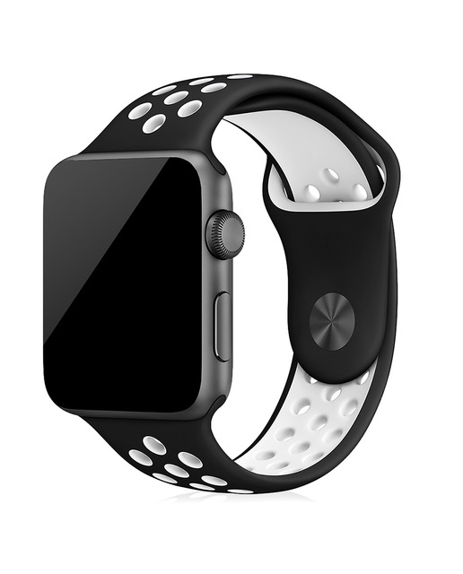 Imagen 0 de Correa deportiva de silicona compatible iWatch 38mm / 40mm Talla S/M