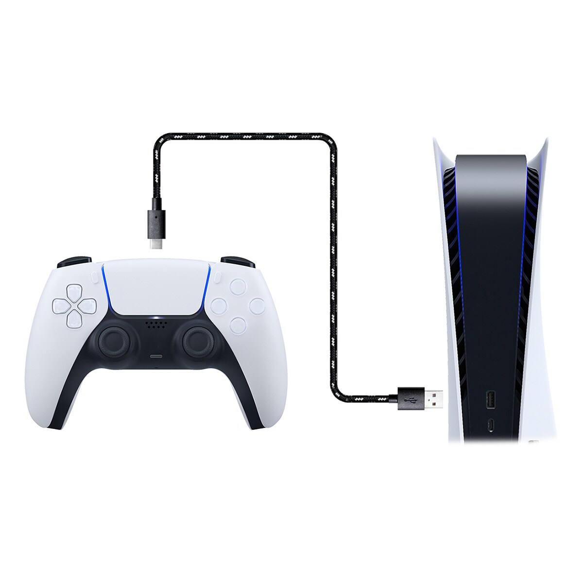 Cabo USB 3m Blackfire para Comando DualSense PS5 3