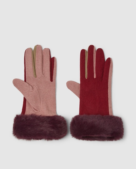 Guantes Jo \u0026 Mr. Joe bicolor con adorno de pelo suave · Jo \u0026 Mr. Joe · El  Corte Inglés