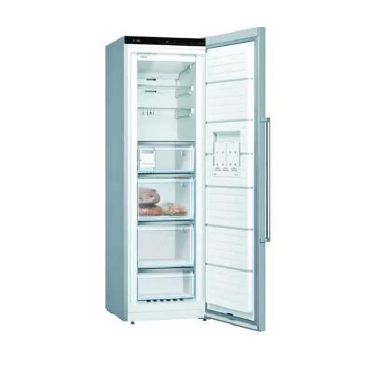 Arca Congeladora Vertical Bosch Série 6 GSN36AIEP No Frost de 186 cm - Inox Anti-dedadas Aço inoxidável-2