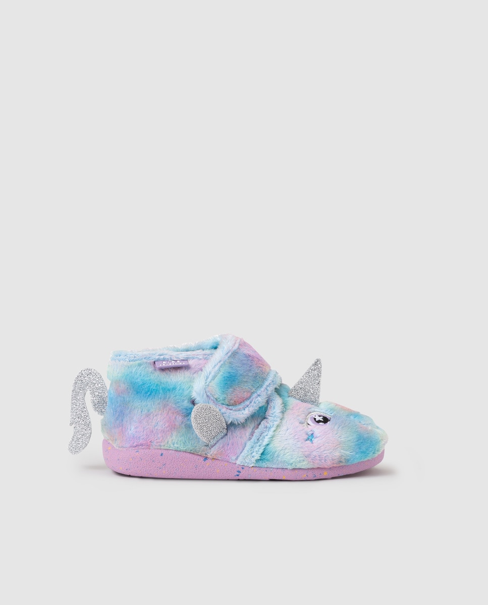 Zapatillas de casa de niña Kids Collection multicolor con detalles unicornio  · Kids Collection · El Corte Inglés