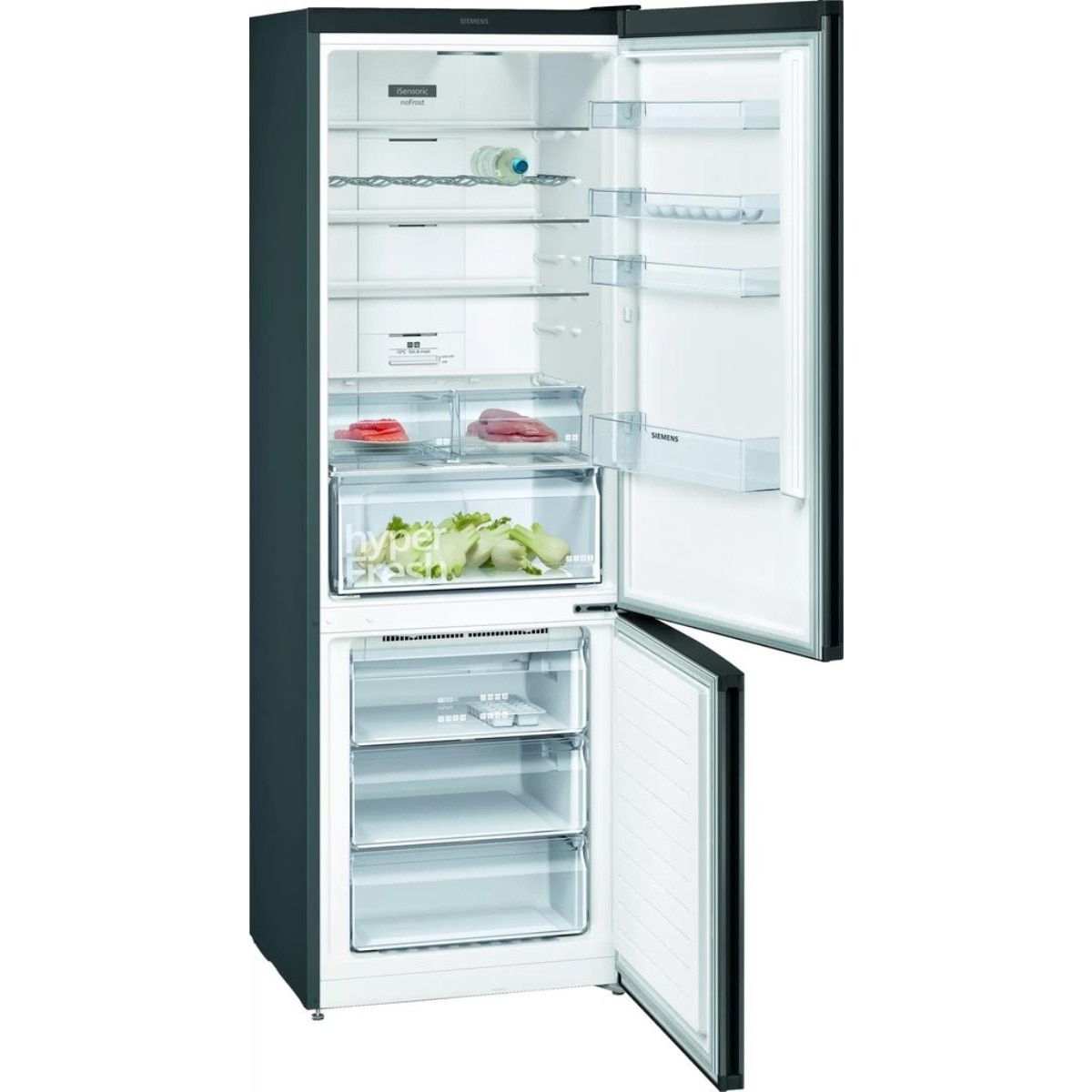 Frigorífico Combinado Siemens iQ300 KG49NXXEA No Frost de 203 cm - Black Inox Preto-2