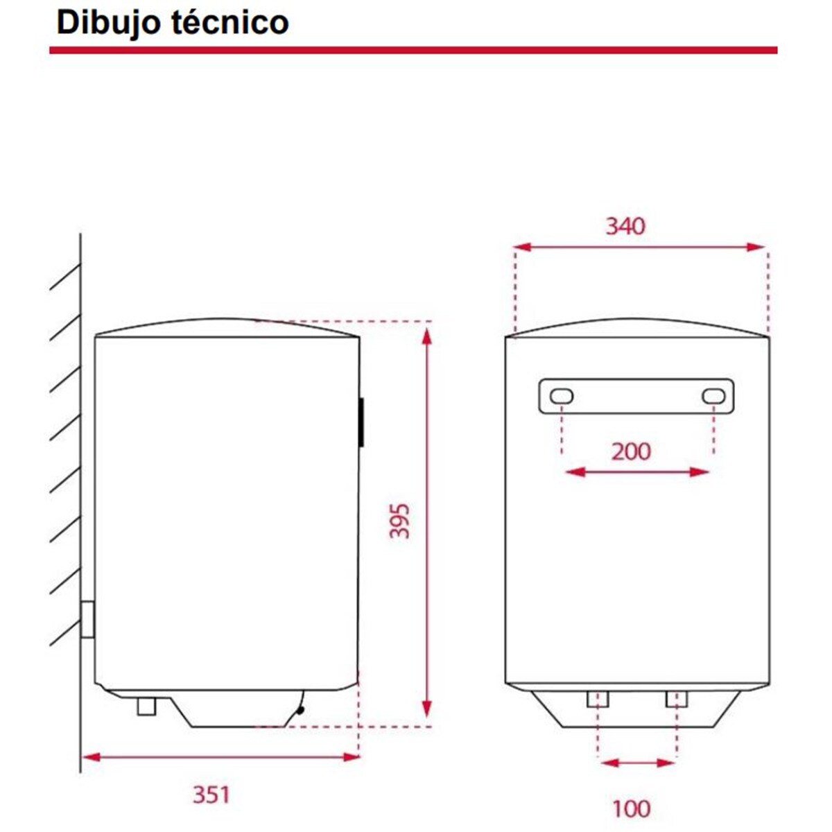 Termo eléctrico vertical Teka EWH 15 C con capacidad de 15 litros Blanco-2