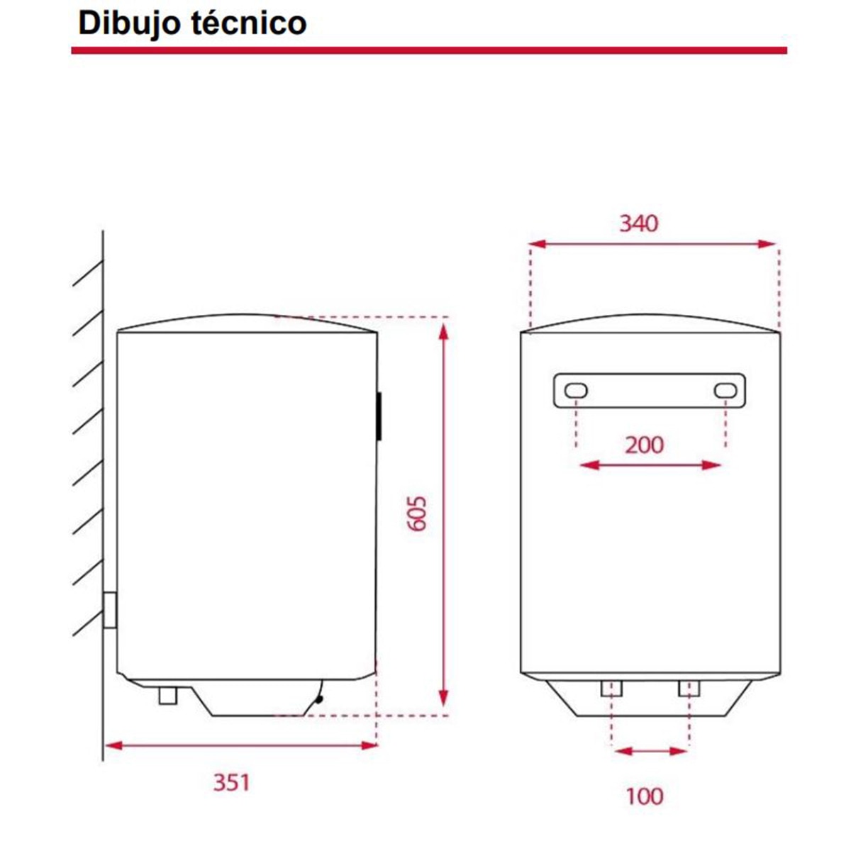 Termo eléctrico vertical Teka EWH 30 C con capacidad de 30 litros Blanco-2