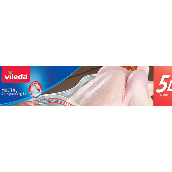 Sacos de Congelação XL 5 L embalagem 10 unidades