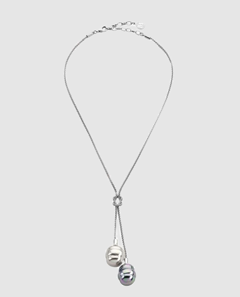 Majorica - Collar Tender De Plata Y Perlas Bicolor