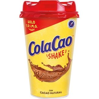 batido de leche y cacao natural 1,5% M.G. Sin Gluten vaso 200 ml - Colacao Shake