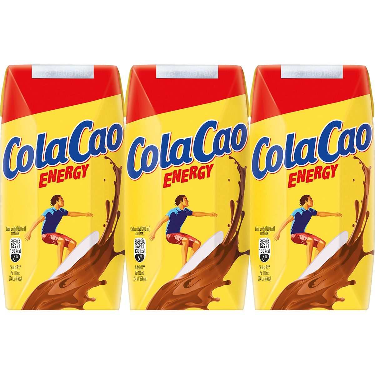 batido de cacao pack 3 briks 200 ml