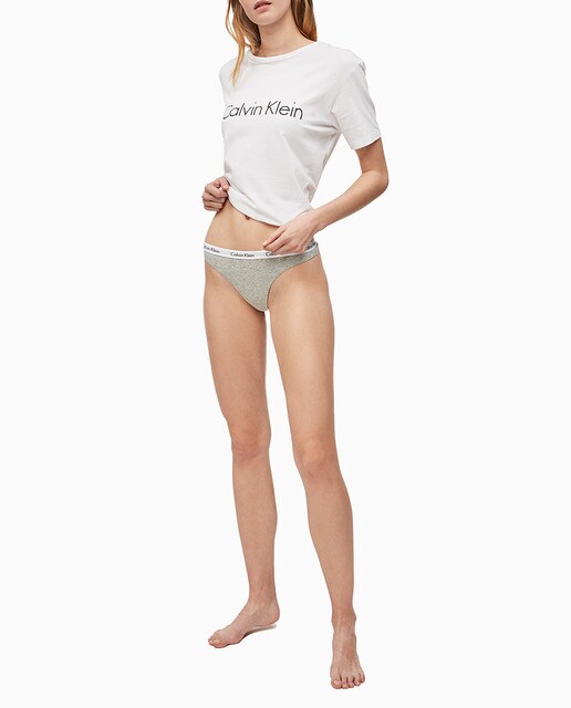 Tanga liso de algodón · Calvin Klein · El Corte Inglés