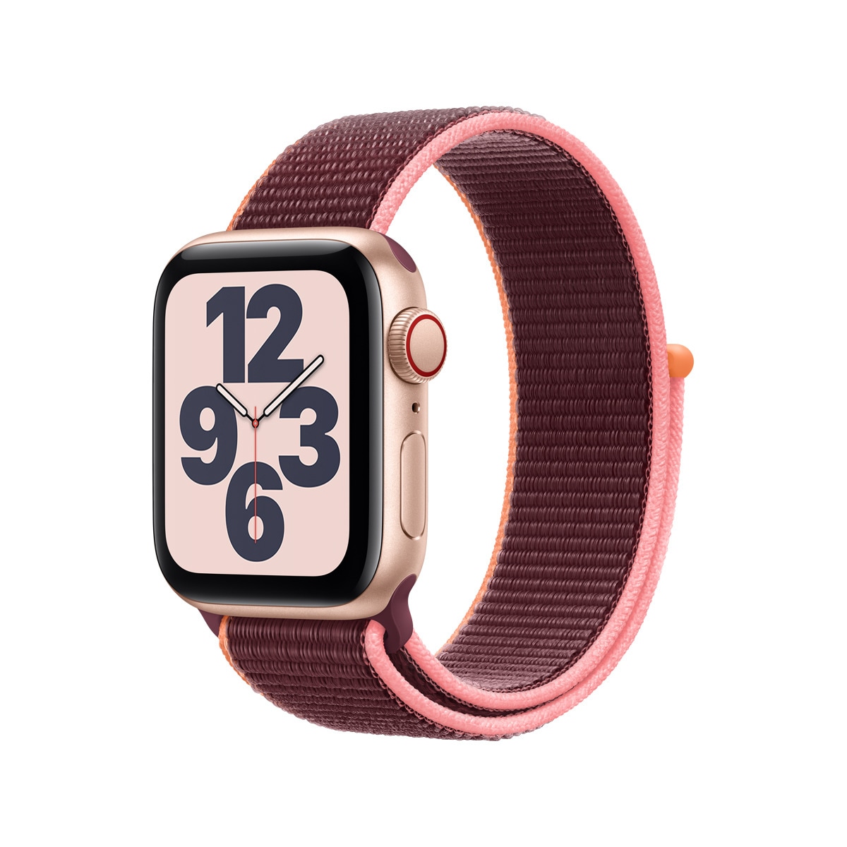 Apple - Watch SE GPS + Cellular, 40 Mm Caja De Aluminio En Oro - Correa Loop Deportiva Color Ciruela