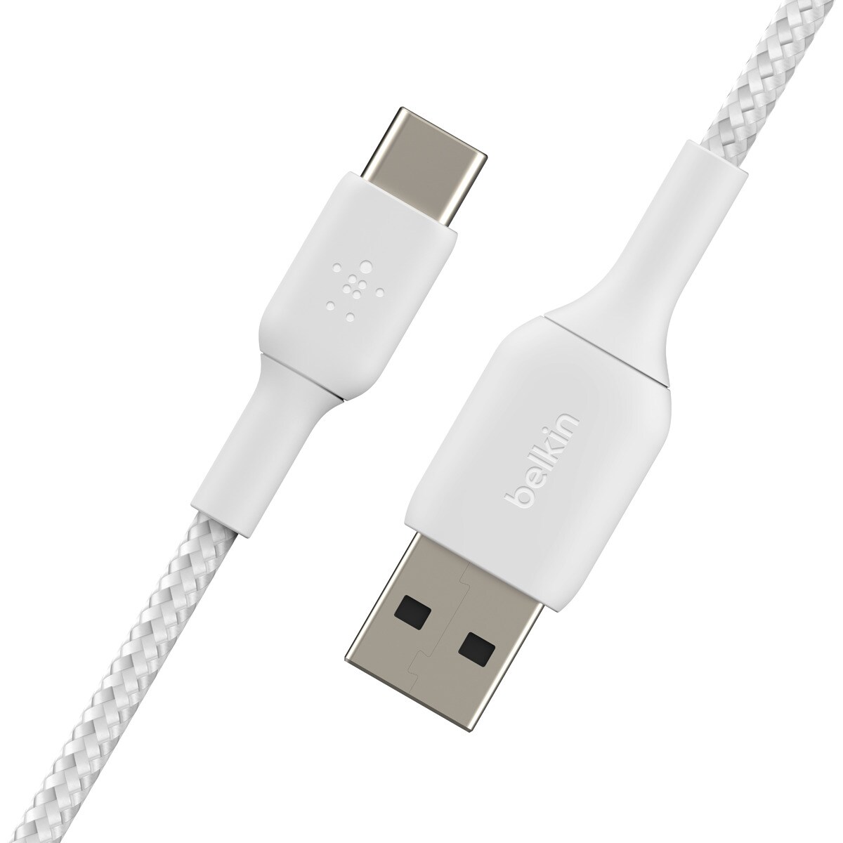 Cable trenzado Belkin BOOST CHARGE USB-A a USB-C blanco de 2 metros Blanco-4