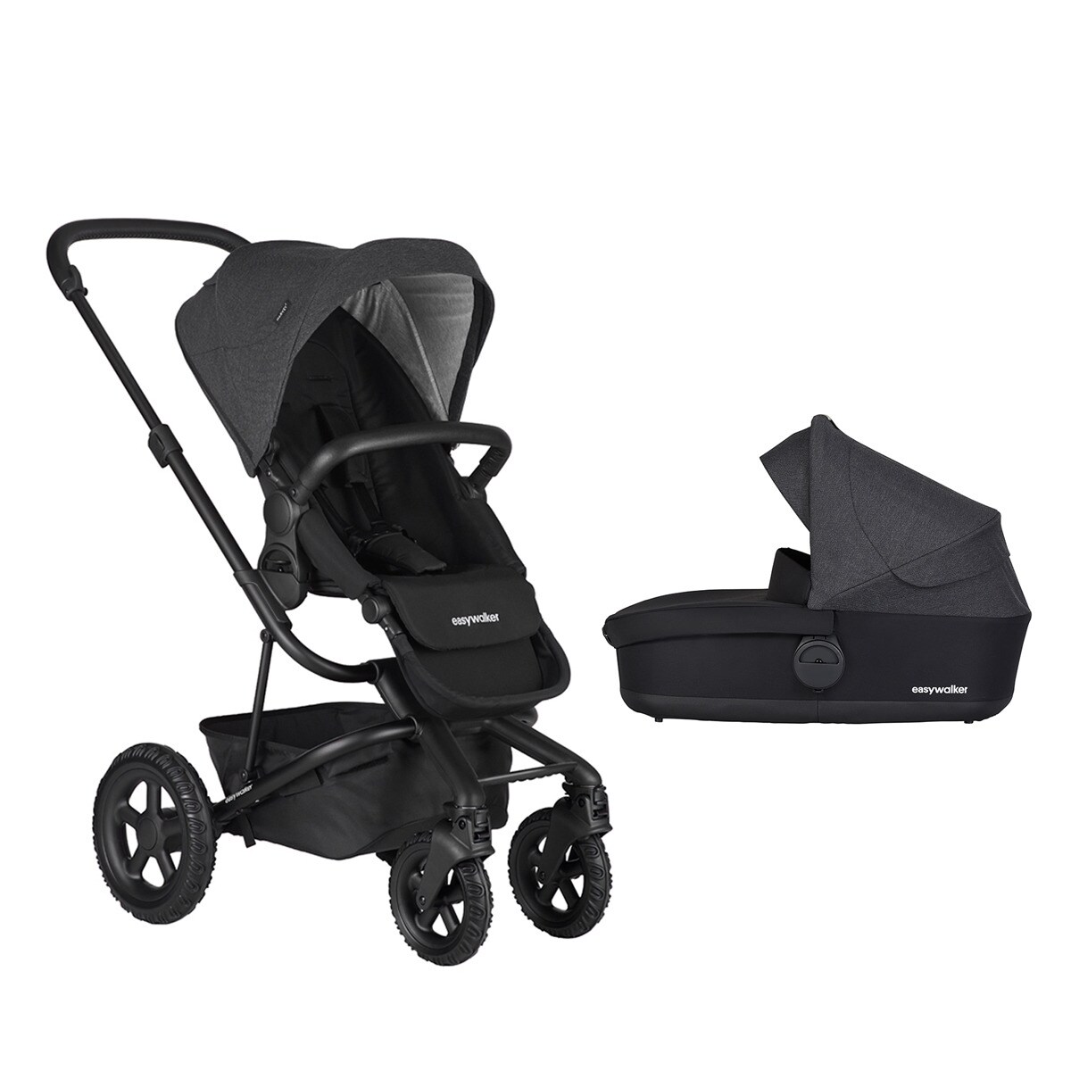 Coche Dúo Harvey All Black de Easywalker Coche Dúo Harvey All Black de Easywalker