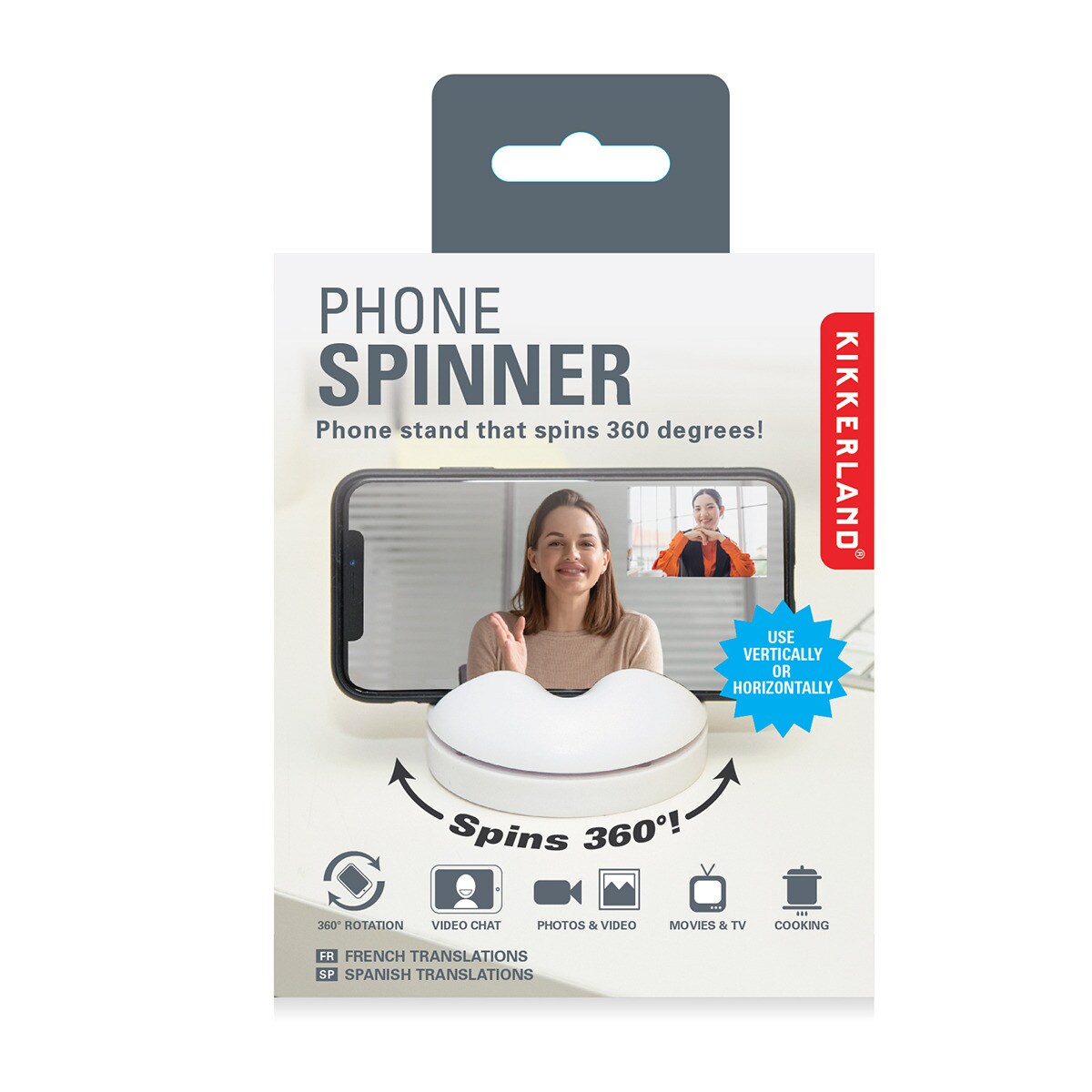 Suporte panorâmico branco para telemóvel 3