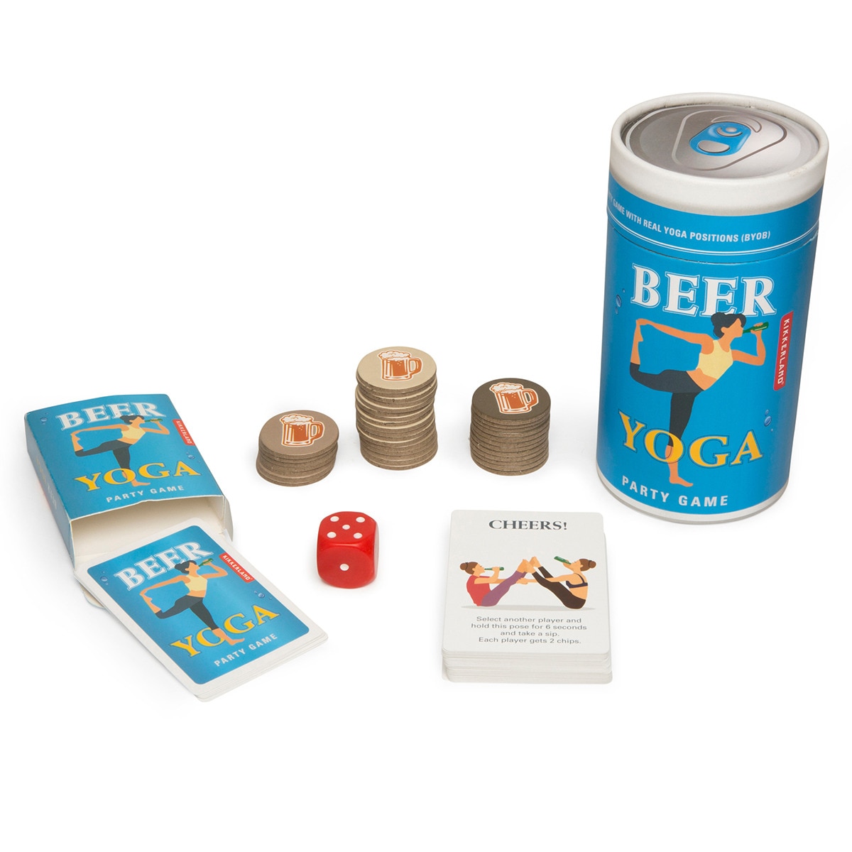 Juego Kikkerland Beer Yoga 1