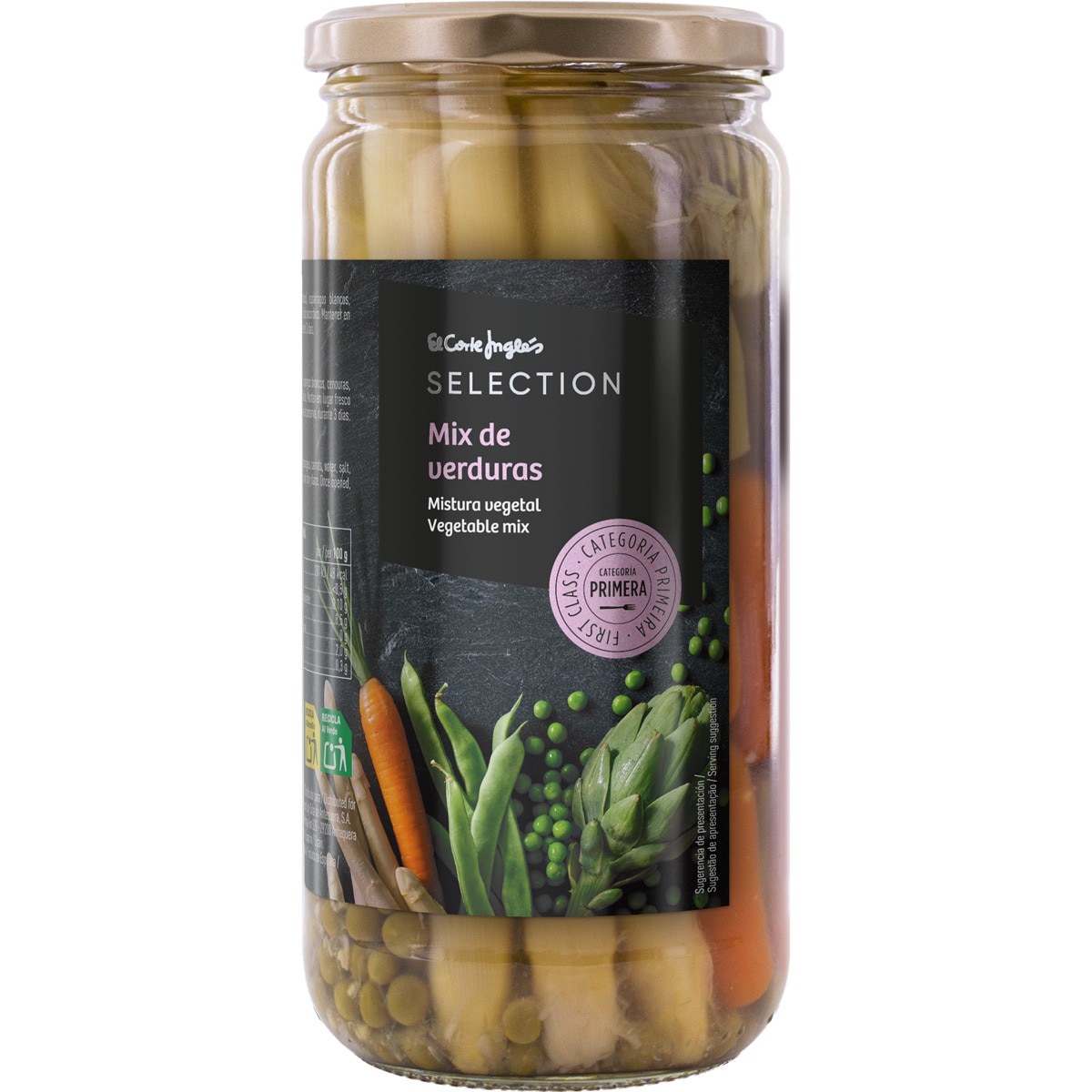 mix de verduras de primera frasco 400 g neto escurrido