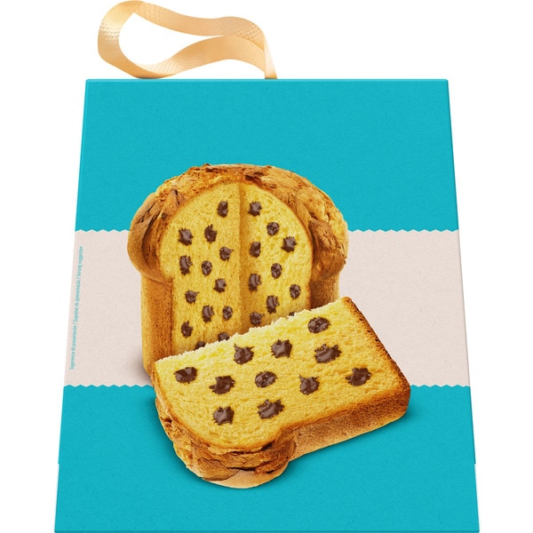 italienischer Panettone mit Schokoladentropfen mit Butter und natürlicher Fermentierung Karton 750 g