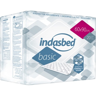 protector de cama absorbente 90X60 cm bolsa 20 unidades - Indasbed