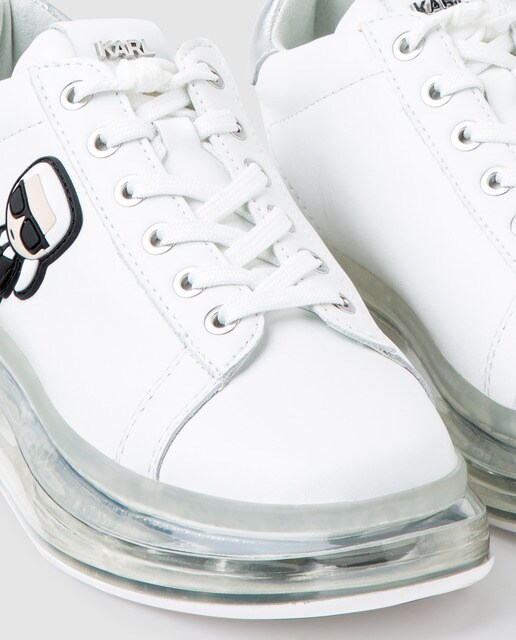 Zapatillas de mujer de piel Karl Lagarfield en blanco con cordones · Karl  Lagerfeld · El Corte Inglés