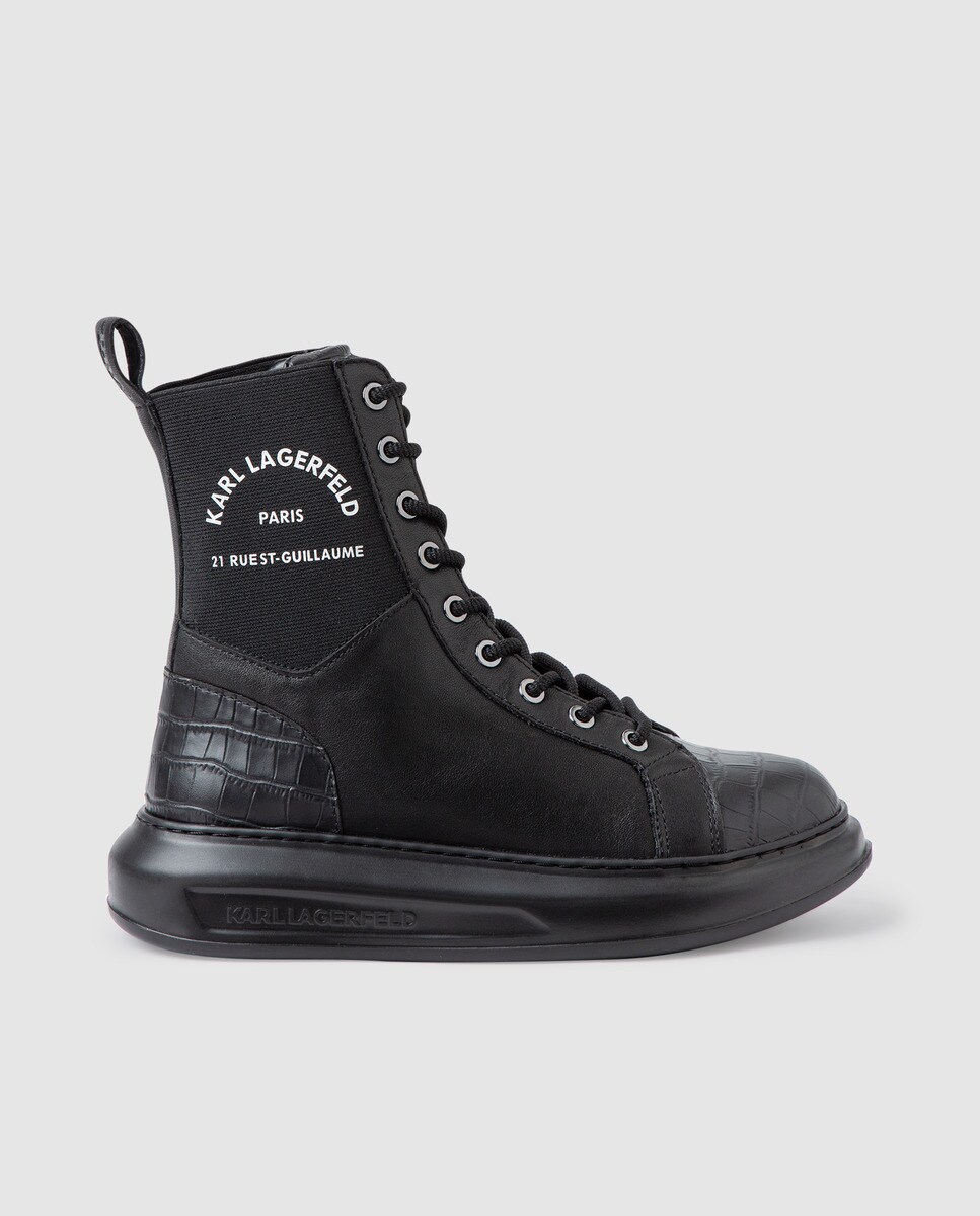 Karl Lagerfeld - Botas De Mujer De Piel En Color Negro