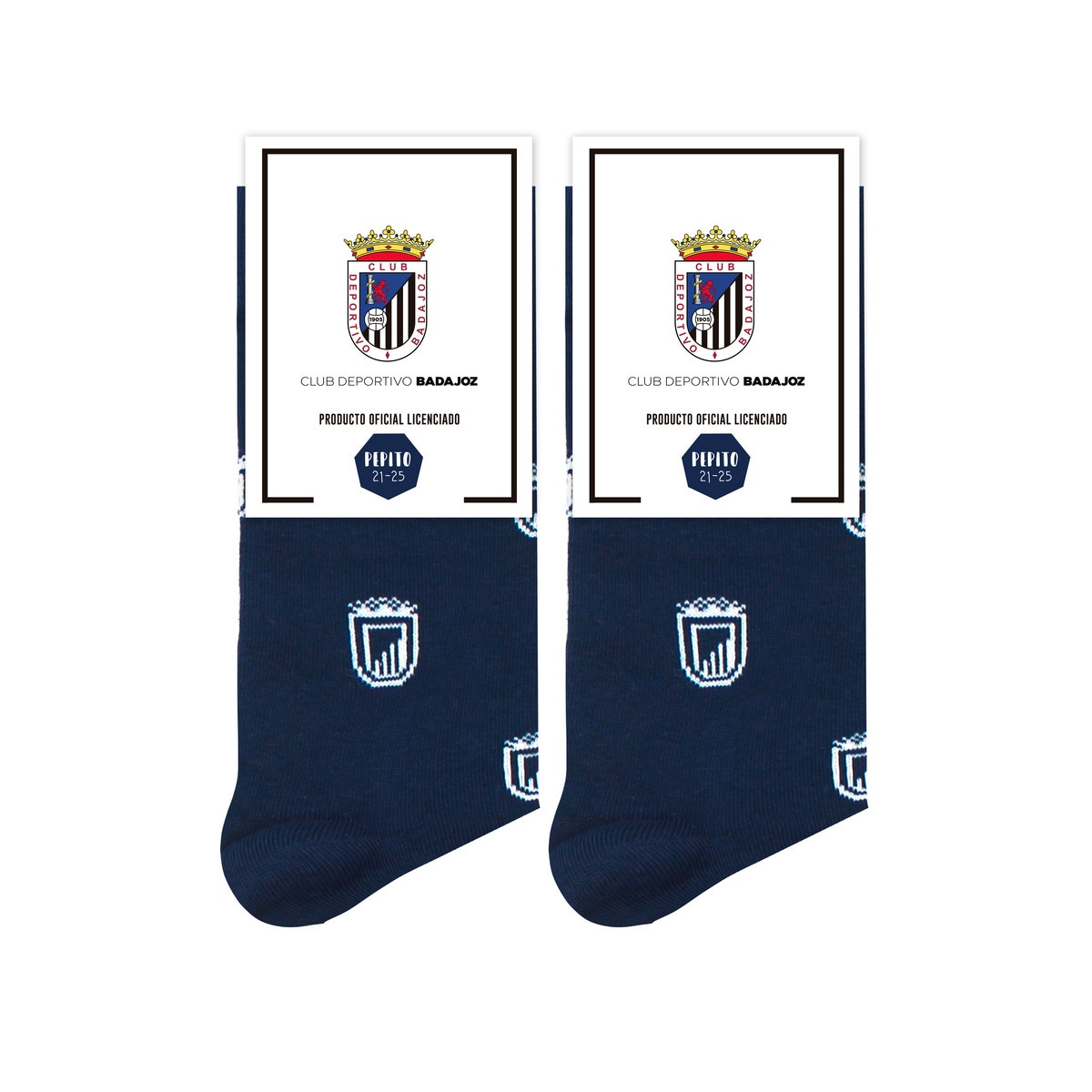 Meias Club Deportivo Badajoz Logo Pinrelitos 1