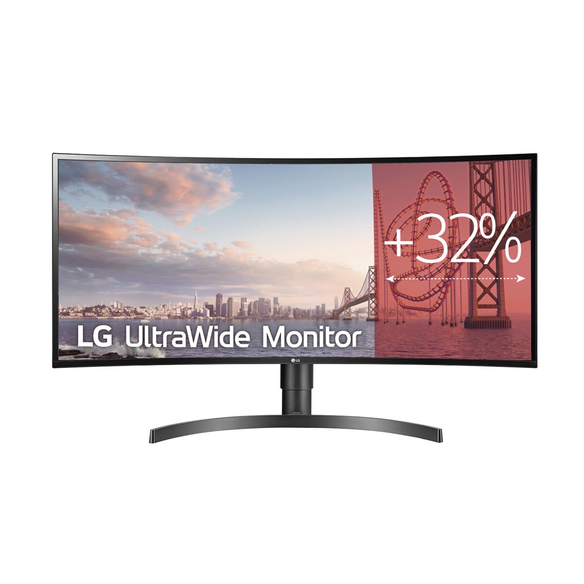 Monitor PC curvo 86,6 cm (34") LG 34WN80C, 60 Hz, WQHD IPS, HDR 10 Negro-1