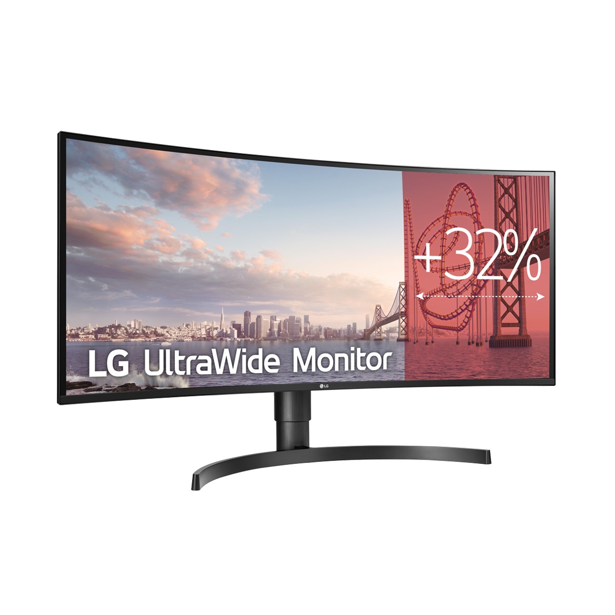 Monitor PC curvo 86,6 cm (34") LG 34WN80C, 60 Hz, WQHD IPS, HDR 10 Negro-2