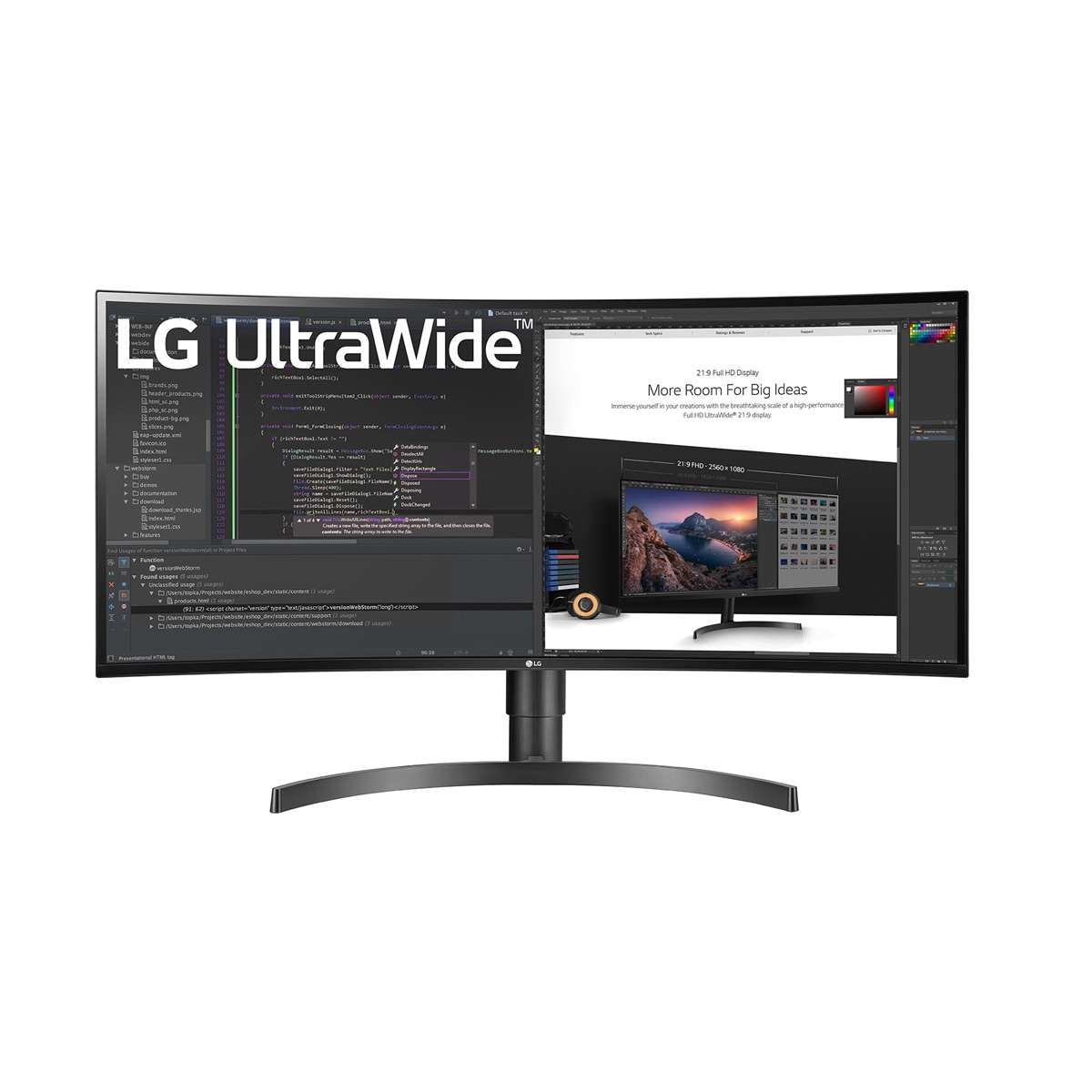 Monitor PC curvo 86,6 cm (34") LG 34WN80C, 60 Hz, WQHD IPS, HDR 10 Negro-7