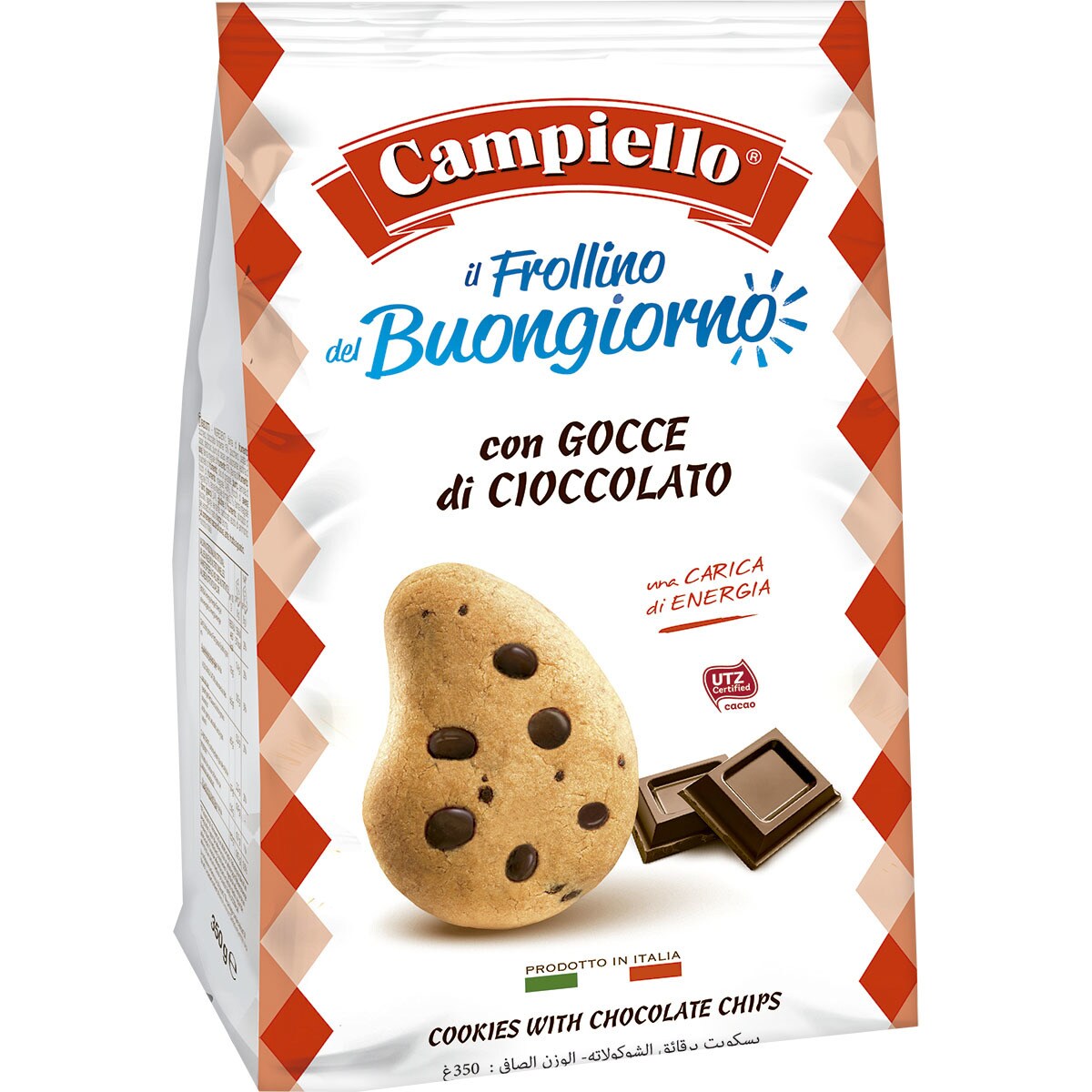 Il Frollino del Buongiorno cookies con pepitas de chocolate paquete 350 g