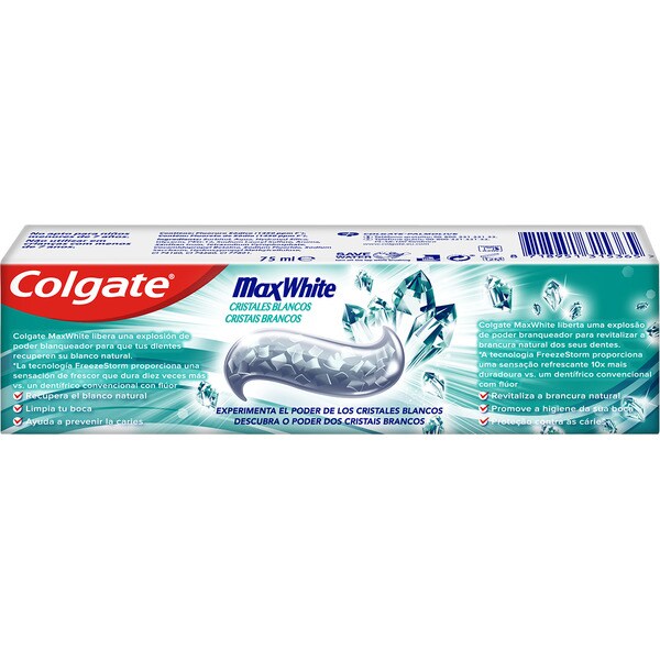 Comprar pasta de dientes blanqueante Max White sabor menta tubo 75 ml · COLGATE · Supermercado