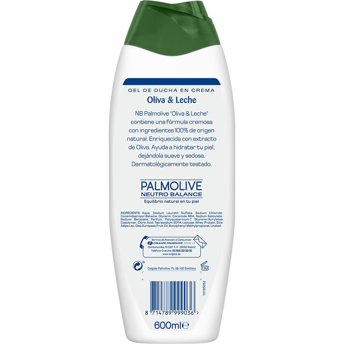 Buy Olive and Milk shower gel cream bottle 550 ml · NB PALMOLIVE
