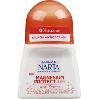 Desodorizante Anti-Stress Roll-On embalagem 50 ml - Narta Magnesium Protect